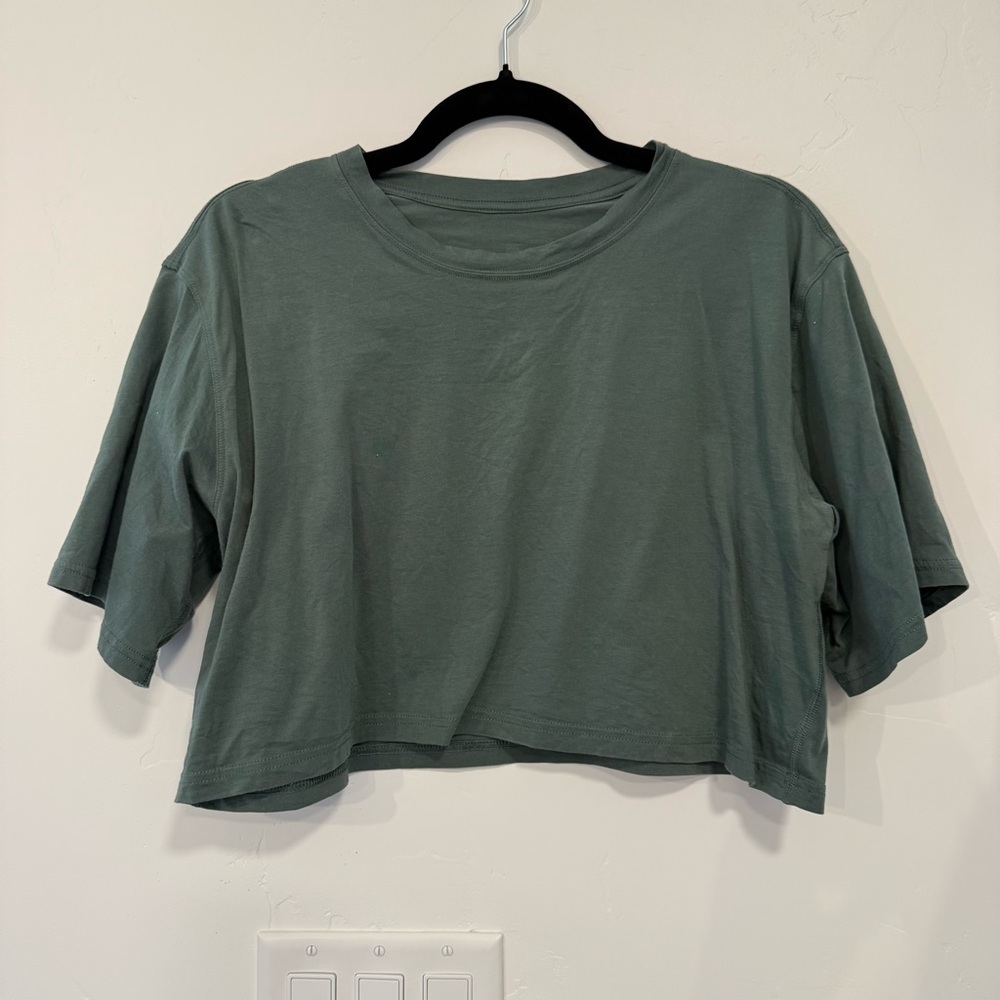CRZ YOGA Forest Green Crop Top